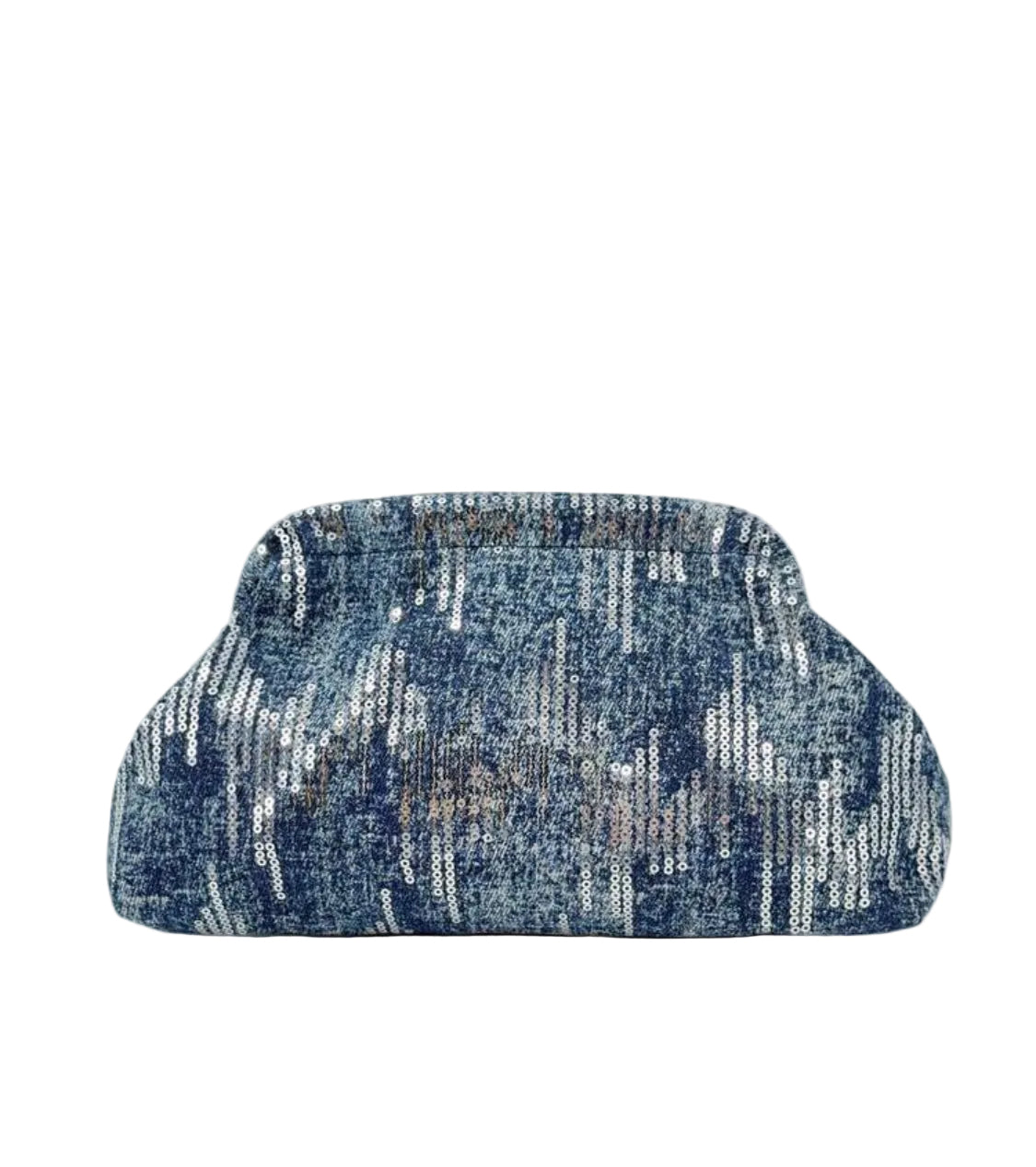 Denim Glow Clutch
