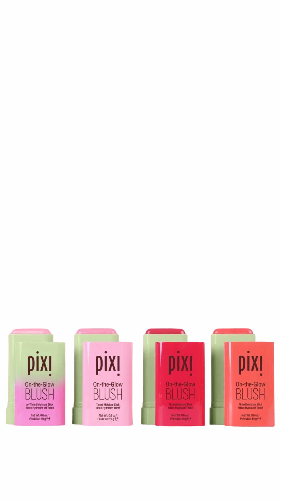 Pixi On the glow blush en barra.